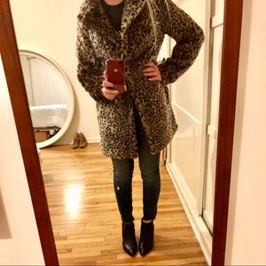 NEW Leopard faux fur Jacket By Goosecraft